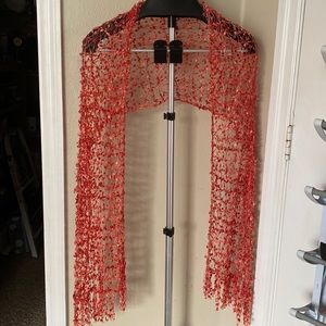 NWOT “Orange Coral Scarf / Wrap/ Shawl”